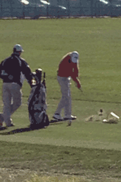 view of the practice range